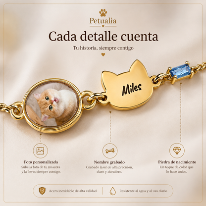 Pulsera Personalizada con Foto y Grabado