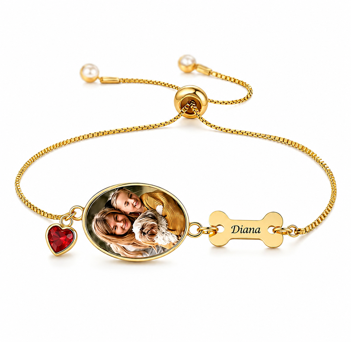 Pulsera Personalizada con Foto y Grabado